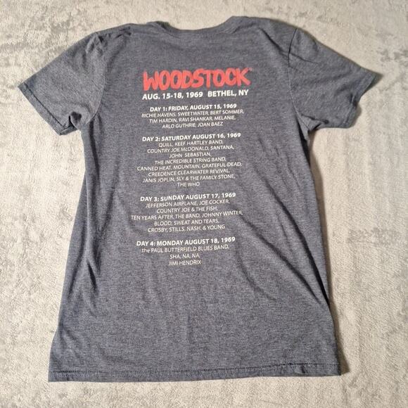 Woodstock 50 Year Anniversary Shirt Official 2019 Woodstock Ventures Shirt Small - Picture 4 of 7